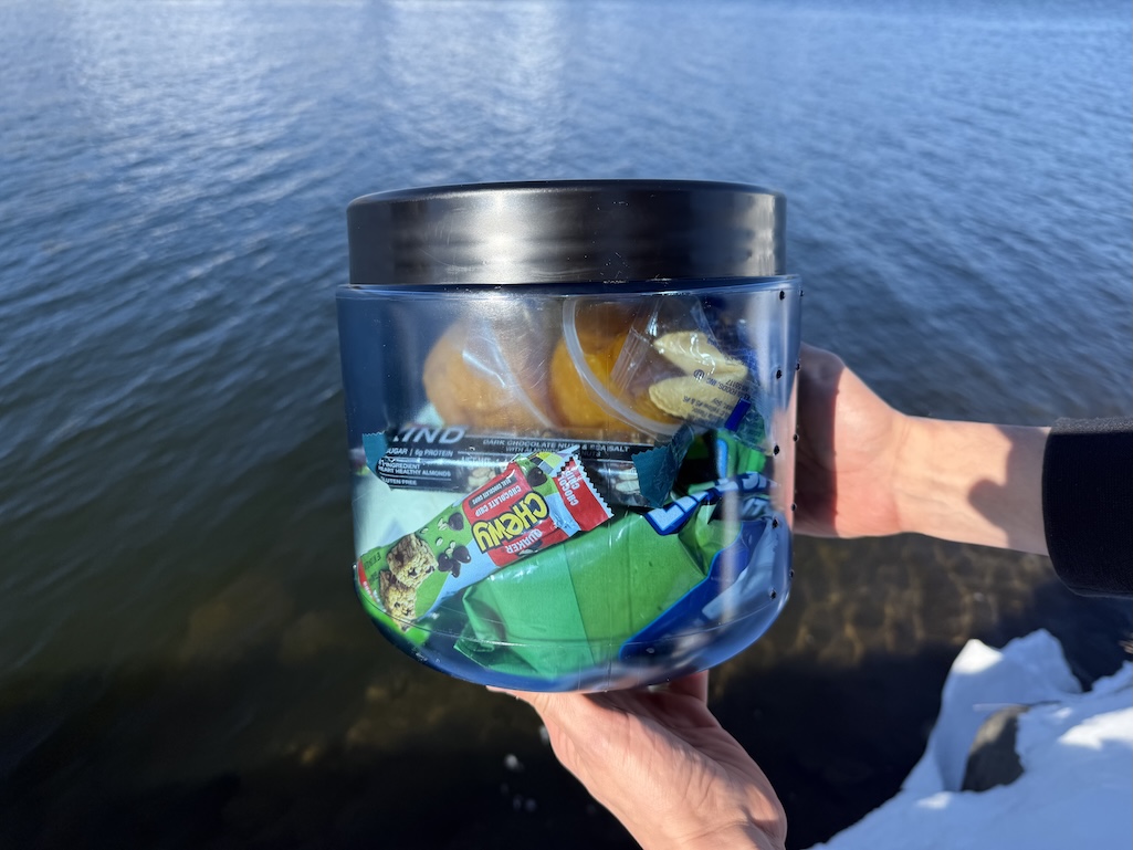 An example of an approved food storage container. NPS