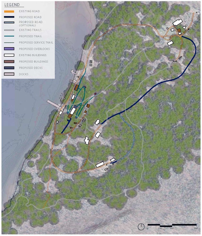 A new road nearly a half-mile long is among the proposed improvements/NPS