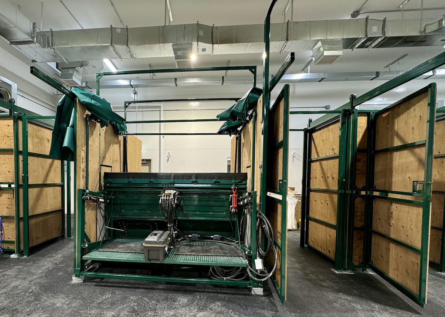 A look at the equipment in the caribou handling barn. A look at the equipment in the caribou handling barn.