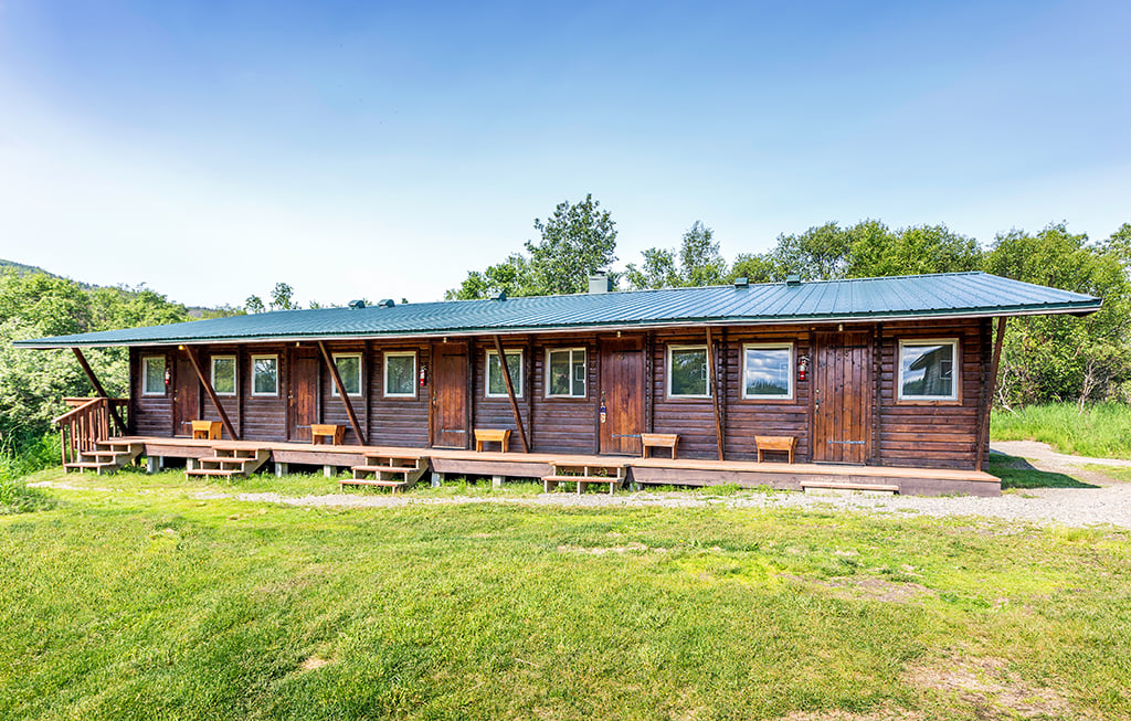 A building with rooms offered at Brooks Lodge, Katmai National Park and Preserve / Rebecca Latson A building with rooms offered at Brooks Lodge, Katmai National Park and Preserve / Rebecca Latson