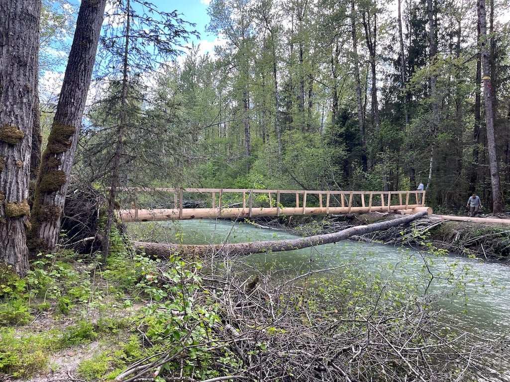 A new foot bridge opens up a few more miles on the Chilkoot Trail in Alaska/NPS
