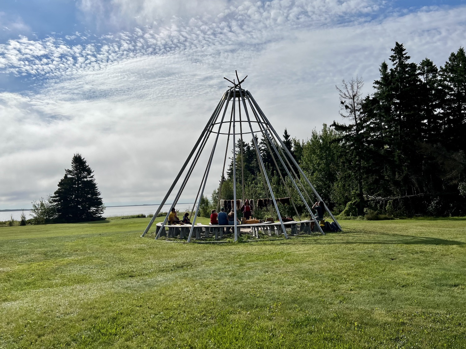 Kouchibouguac has an interpretive wigwam for public programs.