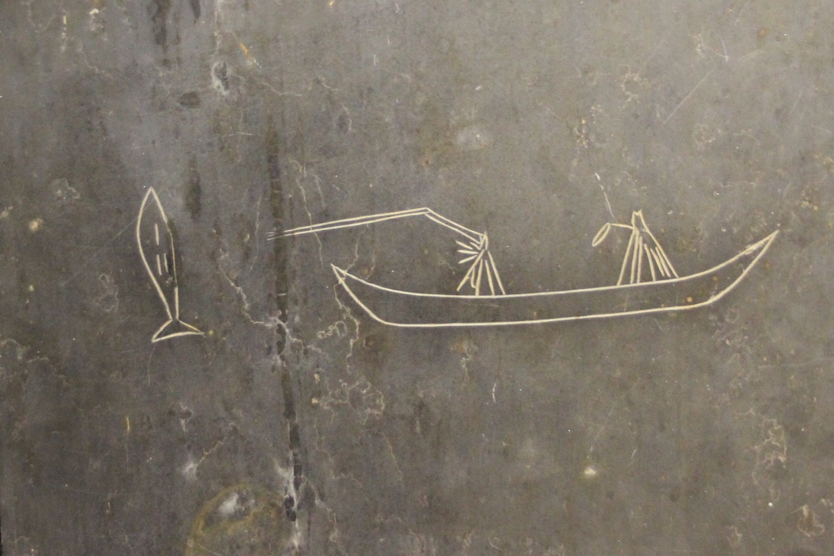 The information centre has an exhibit on the park's petroglyphs. The information centre has an exhibit on the park's petroglyphs.