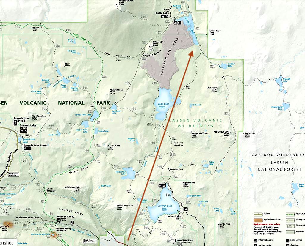 The Dixie Fire was charring a south-to-north swath through Lassen Volcanic Park