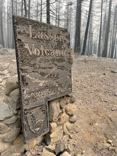 Seven cabins in Lassen Volcanic National Park have been destroyed by the Dixie Fire/NPS
