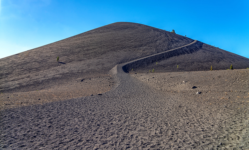 The slog up the Cinder Cone Trail is arduous, but the view from the summit is amazing, Lassen Volcanic National Park / Rebecca Latson