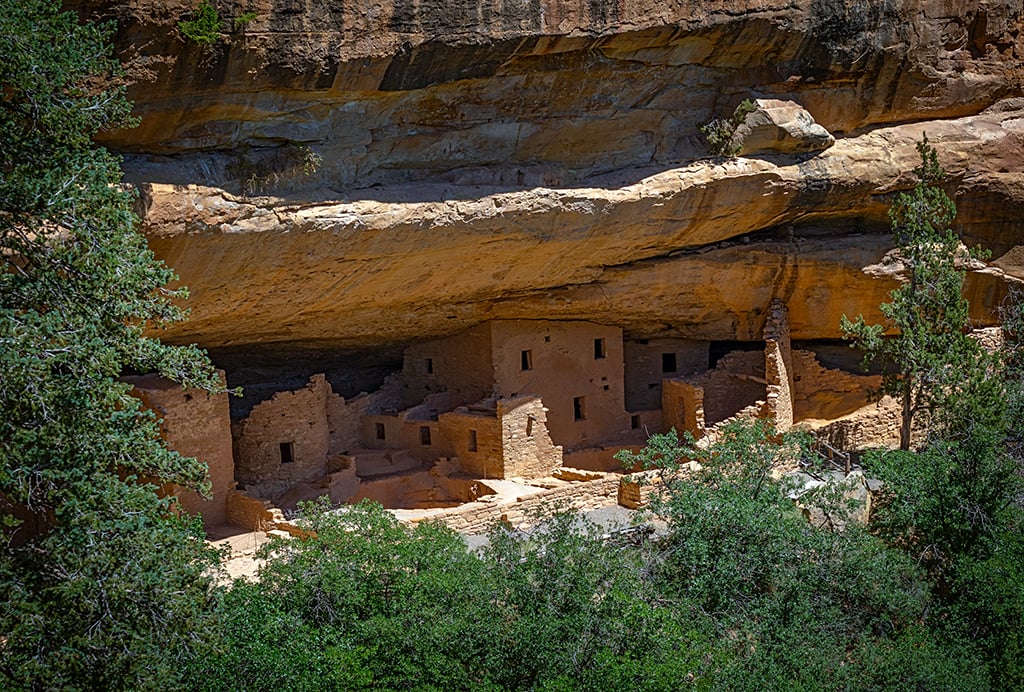 A closer view of the ruins at Spruce Tree House, Mesa Verde National Park / Rebecca Latson