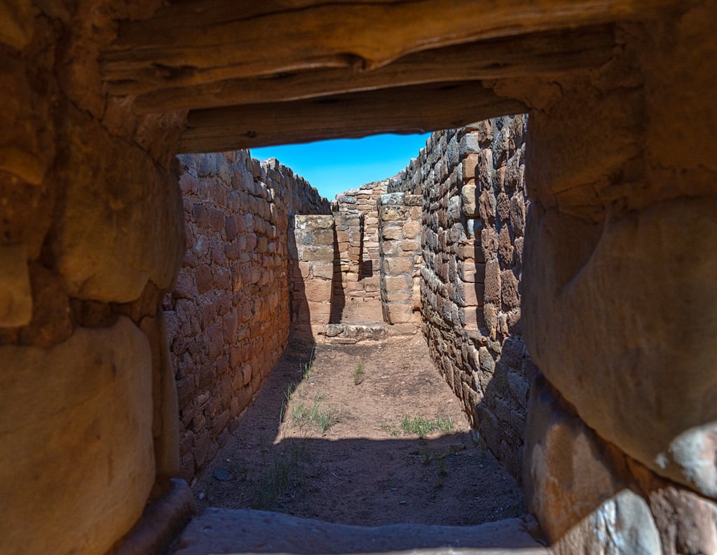Looking through a window (or could it be a door?) at Sun Temple, Mesa Verde National Park / Rebecca Latson