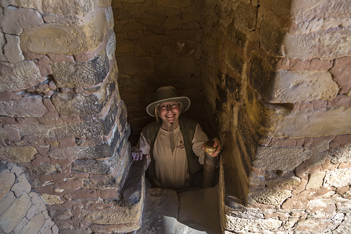 Becky on the Balcony House Tour, Mesa Verde National Park / Rebecca Latson