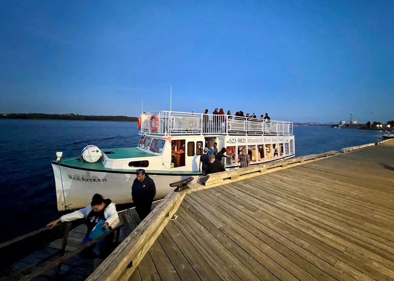 Miramichi River Boat Tours speaks about, but doesn't pass, Beaubears Island as it gives visitors a taste of river life. Miramichi River Boat Tours speaks about, but doesn't pass, Beaubears Island as it gives visitors a taste of river life.