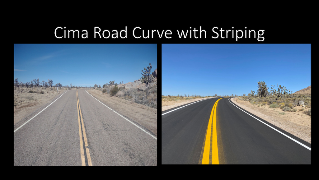 The Clima Road in Mojave National Preserve has been rehabilitated/NPS