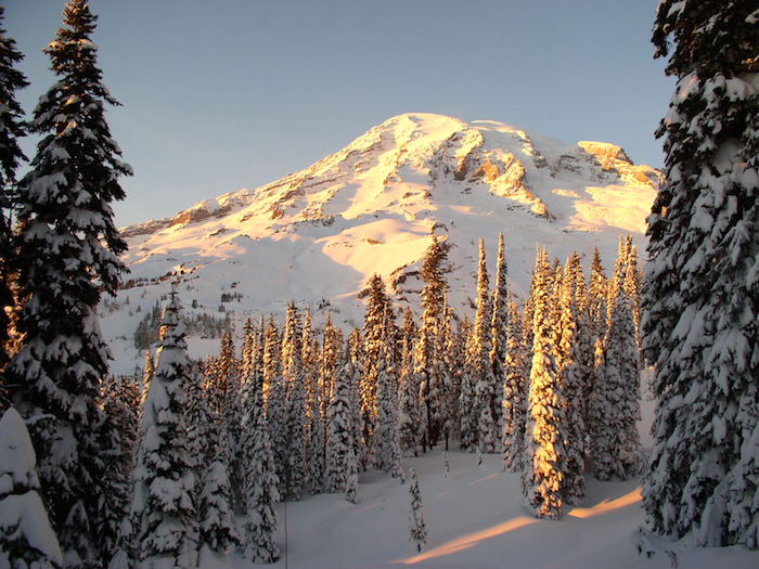 Sunset on Mount Rainier National Park/NPS, Kevin Bacher