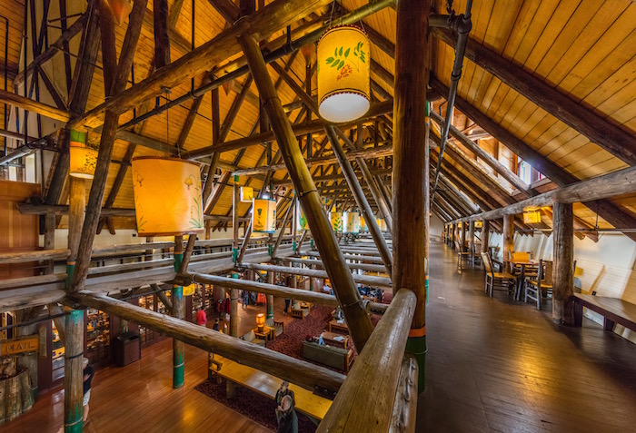 The inside of the Paradise Inn is a gorgeous work of log craftsmanship/Rebecca Latson The inside of the Paradise Inn is a gorgeous work of log craftsmanship/Rebecca Latson