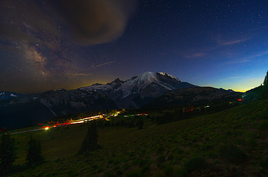 Nighttime at Sunrise, Mount Rainier National Park / Rebecca Latson
