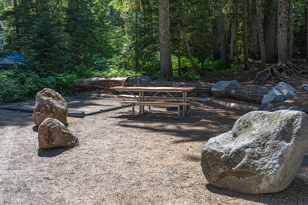 A site at White River Campground, Mount Rainier National Park / Rebecca Latson A site at White River Campground, Mount Rainier National Park / Rebecca Latson