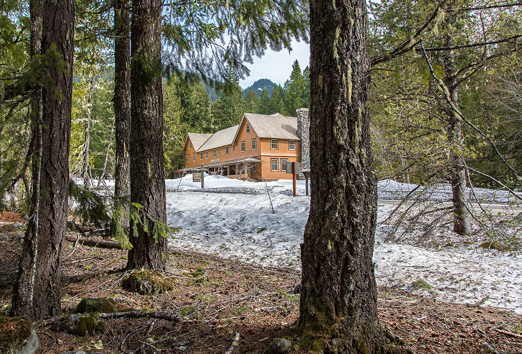 A present-day view of the National Park Inn (originally the Annex but now the main building), Mount Rainier National Park / Rebecca Latson