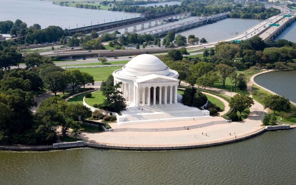 Work on improvements at the Jefferson Memorial is underway/NPS file