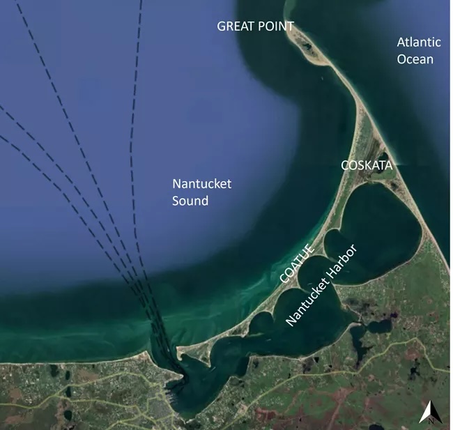 Overview of some of the key geographic features at the new Nantucket Barrier Beach and Wildlife Refuge NNL site / Google Earth Overview of some of the key geographic features at the new Nantucket Barrier Beach and Wildlife Refuge NNL site / Google Earth