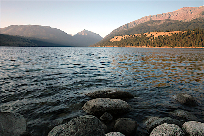 Formed by a glacial retreat, Wallowa Lake near Joseph, Oregon, marks the start of the Nez Perce Trail / Scott Johnson