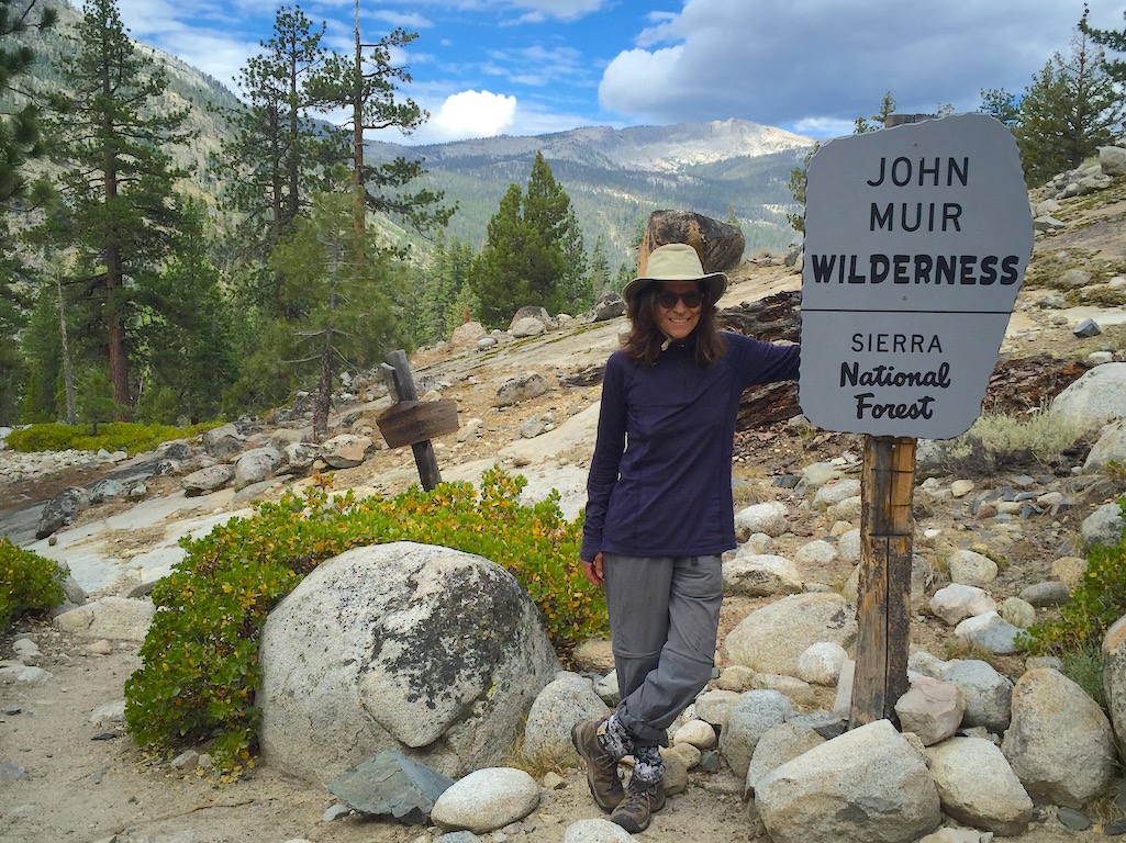 Lori Sonken on the John Muir Trail.