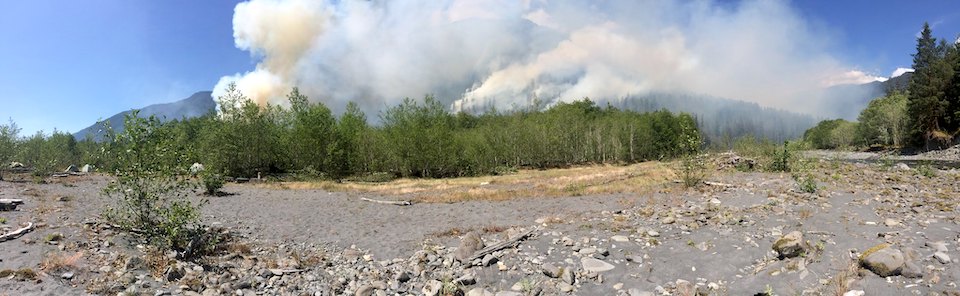The Paradise Fire burned inside Olympic National Park in 2015/NPS