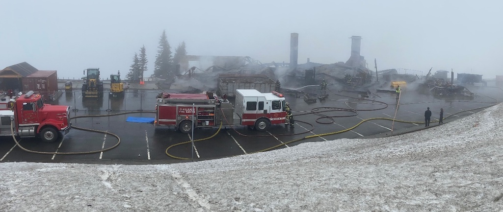 Olympic National Park's Hurricane Day Lodge has been destroyed by fire/NPS