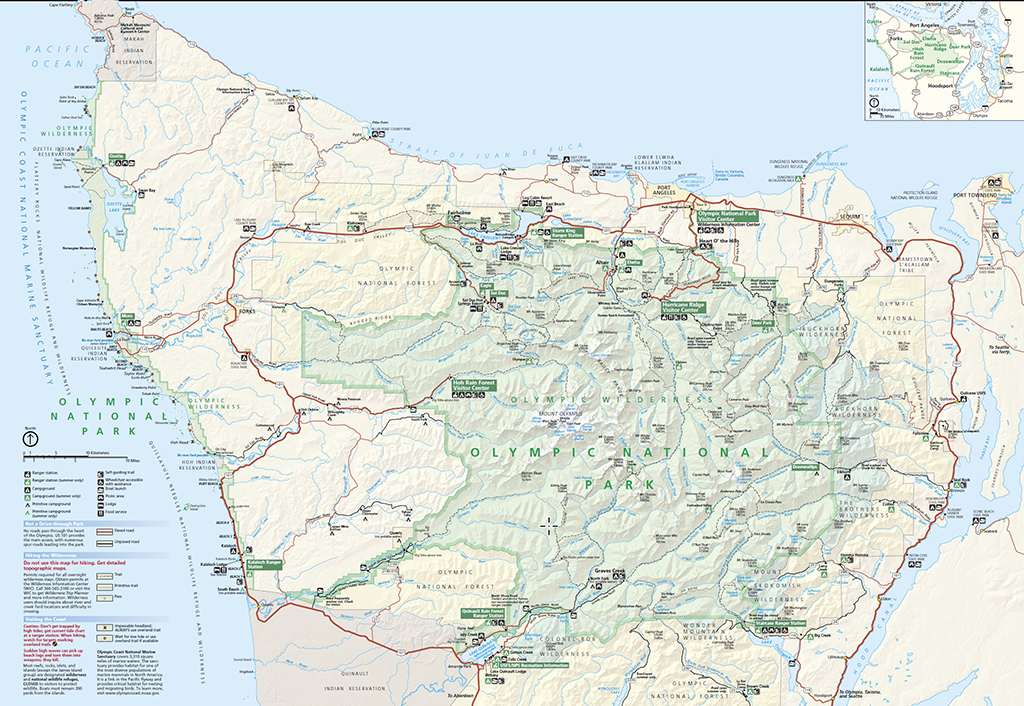 A map of Olympic National Park / NPS A map of Olympic National Park / NPS