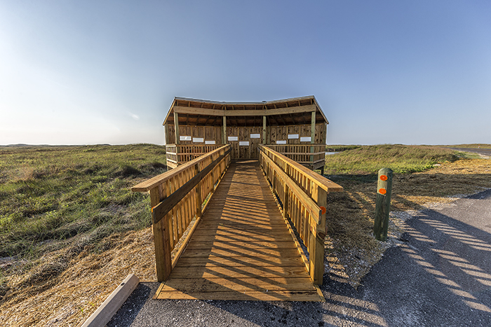 A nice, shiny new bird blind, Padre Island National Seashore / Rebecca Latson A nice, shiny new bird blind, Padre Island National Seashore / Rebecca Latson