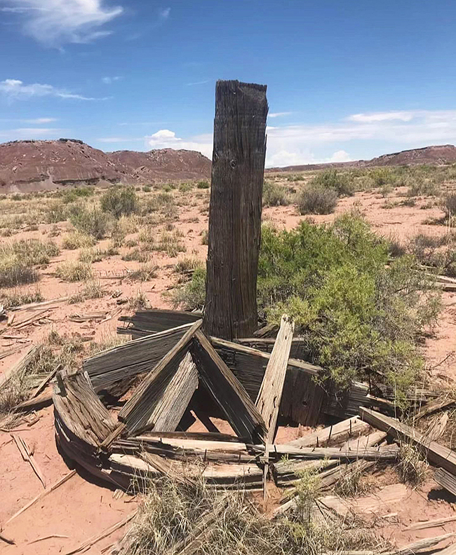 All that remains of the Zuni  Well, Petrified Forest National Park / NPS file
