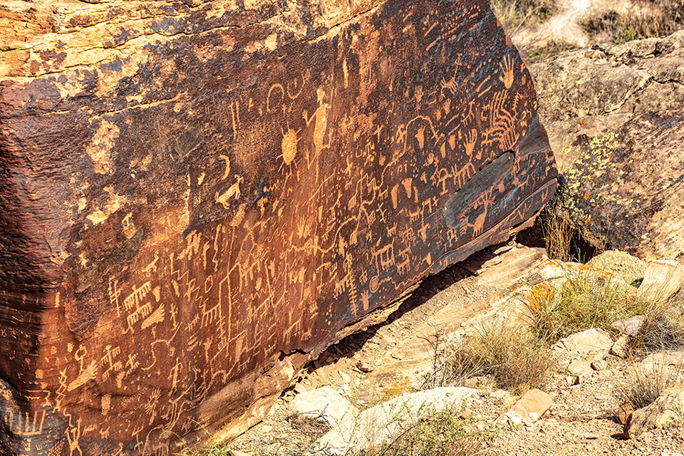 Newspaper Rock, Petrified Forest National Park / Rebecca Latson Newspaper Rock, Petrified Forest National Park / Rebecca Latson