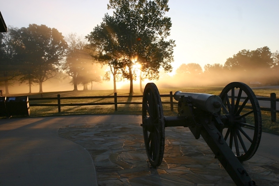 A 140-acre farm surrounded on three sides by Pea Ridge National Military Park has been obtained with plans to transfer it to the park/NPS file