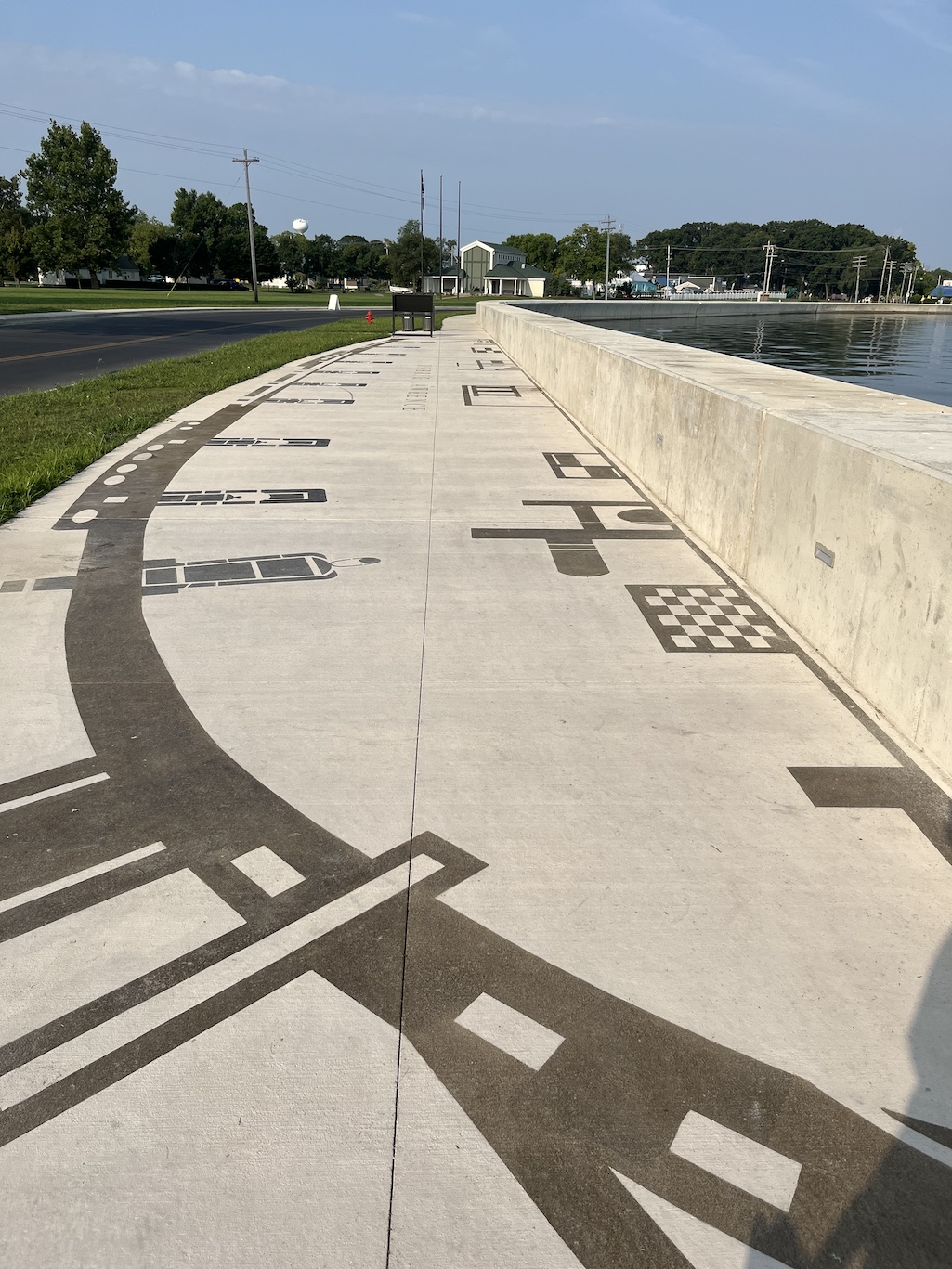 The rebuilt seawall at Perry's Victory and International Peace Memorial/NPS