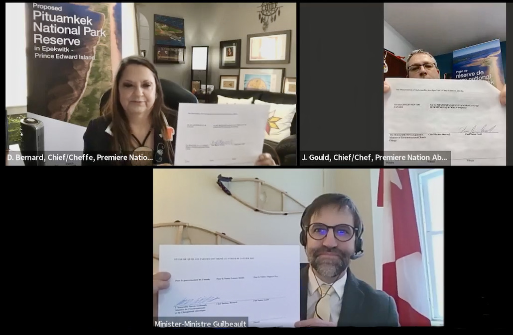 The Memorandum of Understanding signing was done virtually.