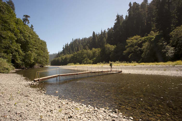 Seasonal bridges make it easy to cross tk creek/Patrick Cone