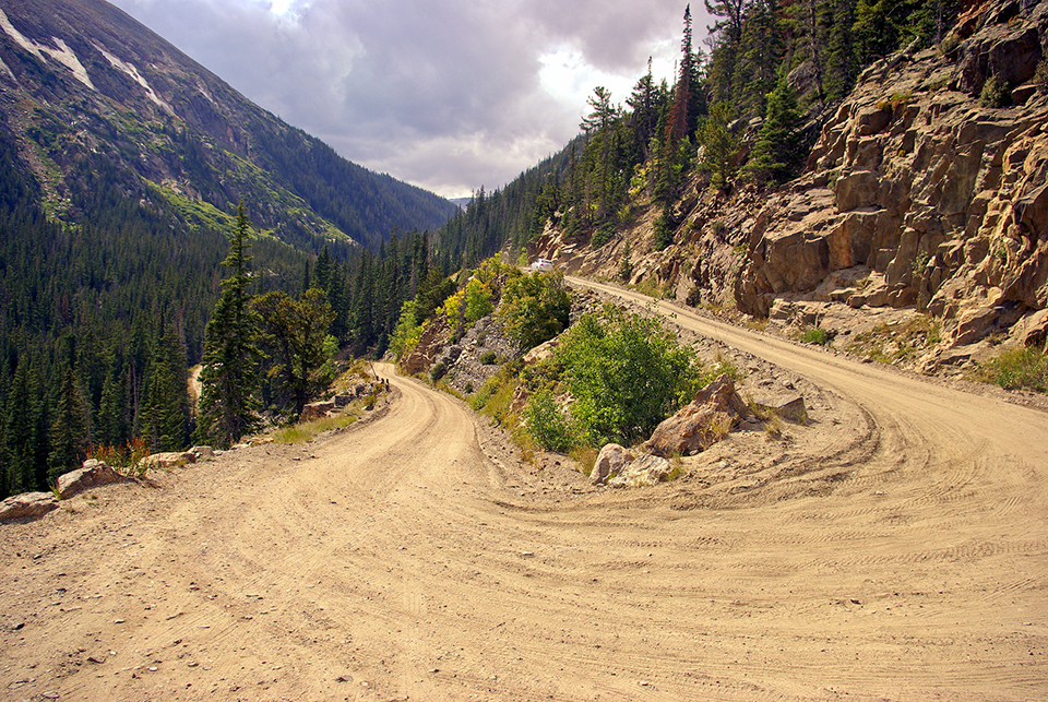 A switchback along Old Fall River Road, Rocky Mountain National Park / Mike Goad A switchback along Old Fall River Road, Rocky Mountain National Park / Mike Goad