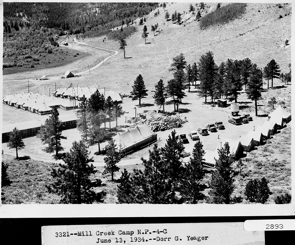 Mill Creek CCC Camp, 1934, Rocky Mountain National Park / NPS file