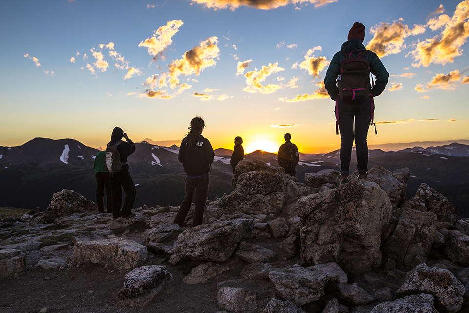Watching the sunset from the Alpine Visitor Center, Rocky Mountain National Park / NPS