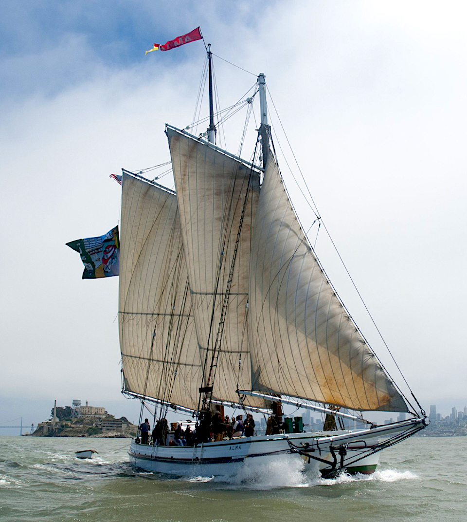 Alma underway on San Francisco Bay/NPS