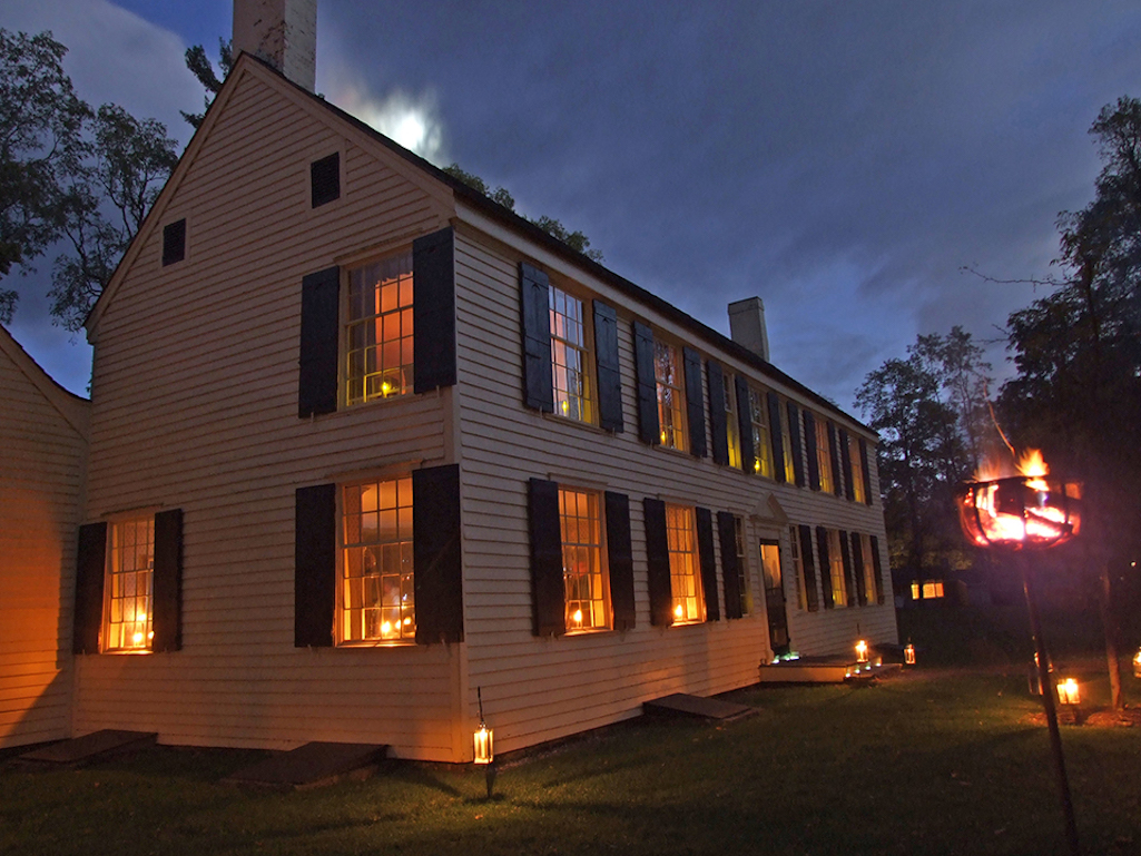 There will be candlelight tours of the Schuyler House at Saratoga National Historical Park in October/NPS