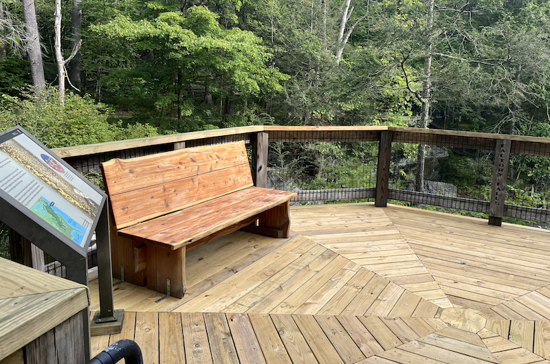 This octagon deck repair involved a lot of precise cuts and design / NPS This octagon deck repair involved a lot of precise cuts and design / NPS