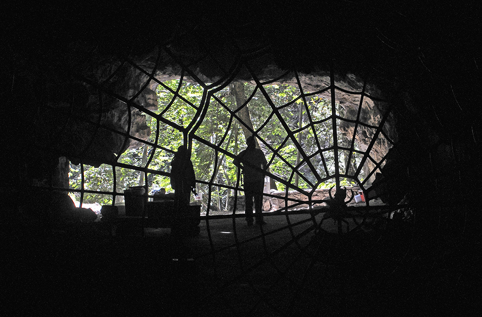 Crystal Cave's famous spider gate, Sequoia and Kings Canyon National Parks / National Park Service