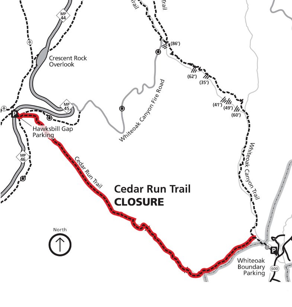 Shenandoah National Park's Cedar Run Trail will be closed so repairs can be made/NPS Shenandoah National Park's Cedar Run Trail will be closed so repairs can be made/NPS