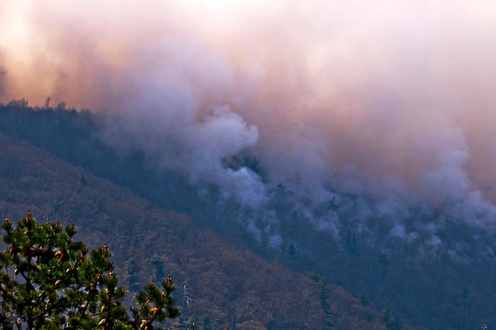 Burnout operations on Rocky MTN Fire at Shenandoah National Park/NPS