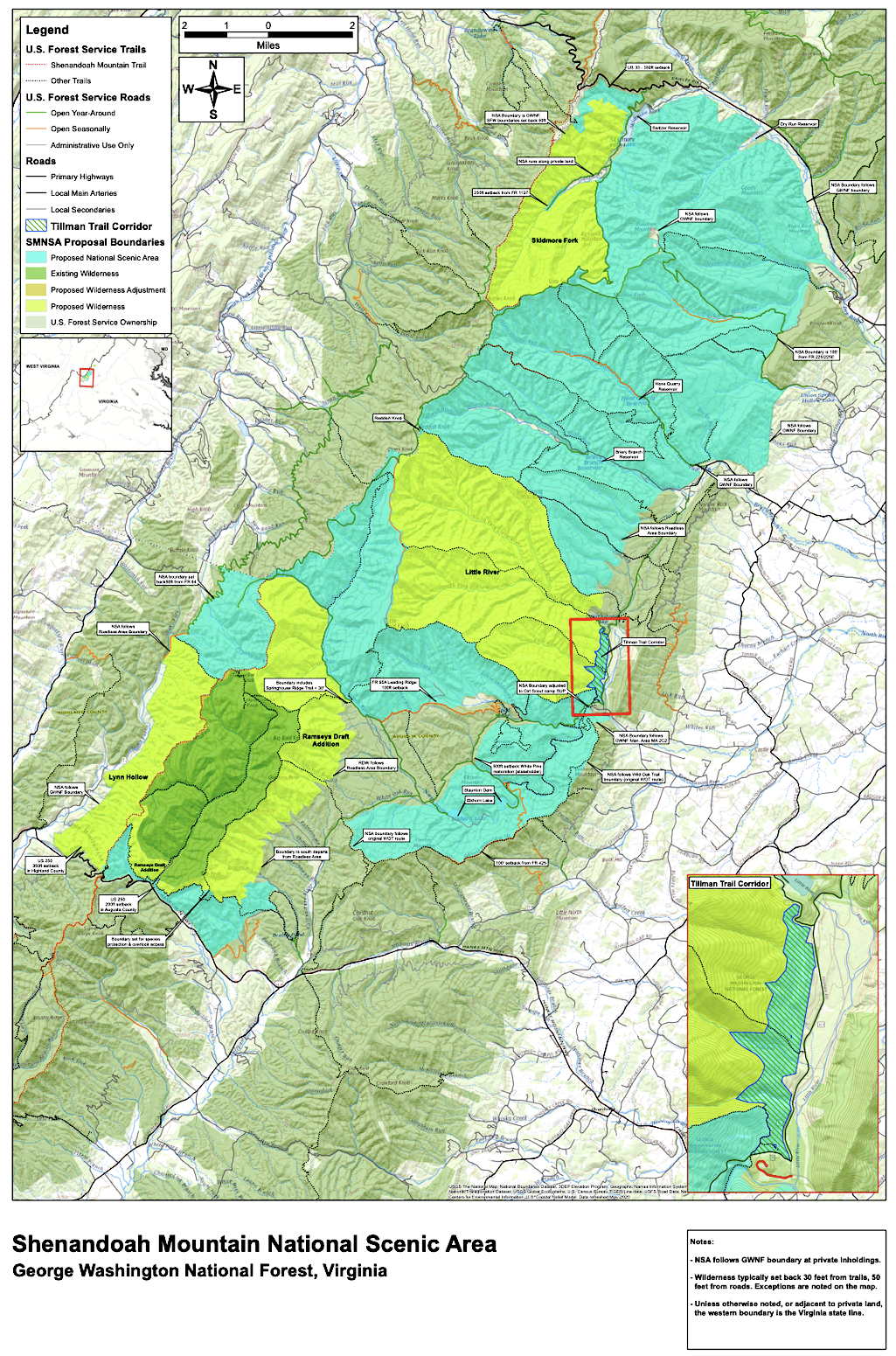 Legislation introduced to the U.S. Senate would create a national scenic area just west of Shenandoah National Park/SELC