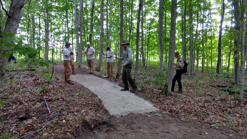 The Kettles Trail at Sleeping Bear Dunes National Lakeshore is a new 3-mile-long trail at the lakeshore/NPS