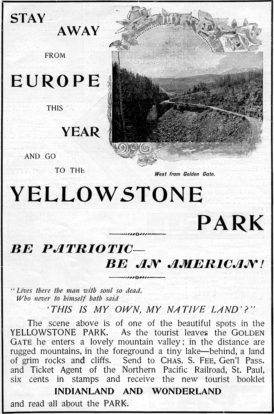 Visit Yellowstone by train this year