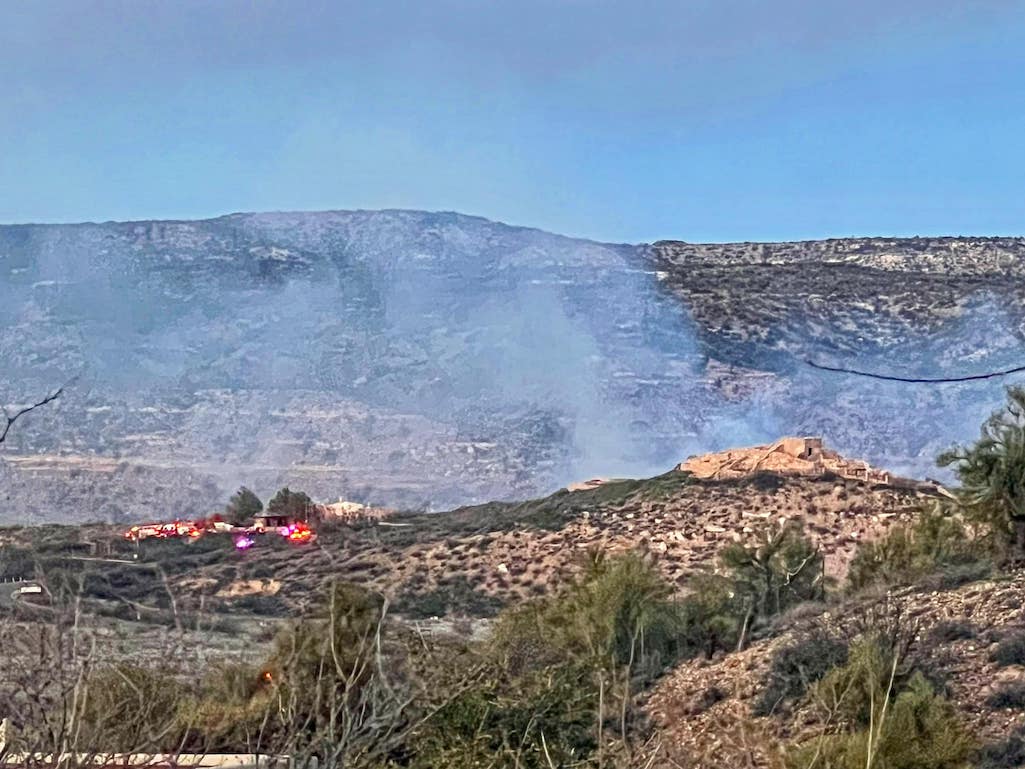 A 100-acre fire prompted the closure of Tuzigoot National Monument in Arizona/NPS