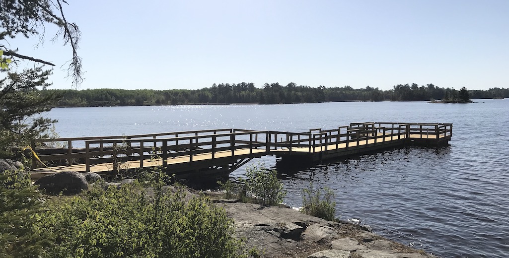There's a new fishing pier at Rainy Lake in Voyageurs National Park/NPS file There's a new fishing pier at Rainy Lake in Voyageurs National Park/NPS file