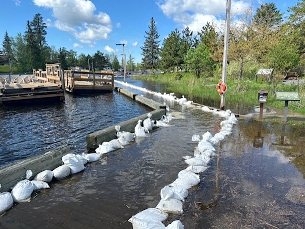 Floodwaters are creating problems at Voyageurs National Park/NPS Floodwaters are creating problems at Voyageurs National Park/NPS
