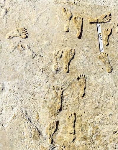 White Sands has the largest collection of fossilized human footprints/NPS White Sands has the largest collection of fossilized human footprints/NPS